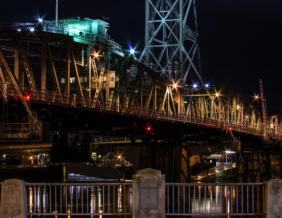 Portlands Steel Bridge Photograph by Steven Clark