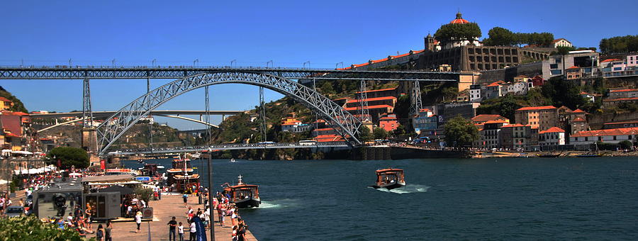 Portugal - Porto and Gaia with Bridges Photograph by Jacqueline M Lewis