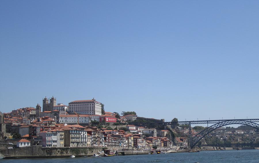 Porto Bridge IV Portugal Photograph by John Shiron