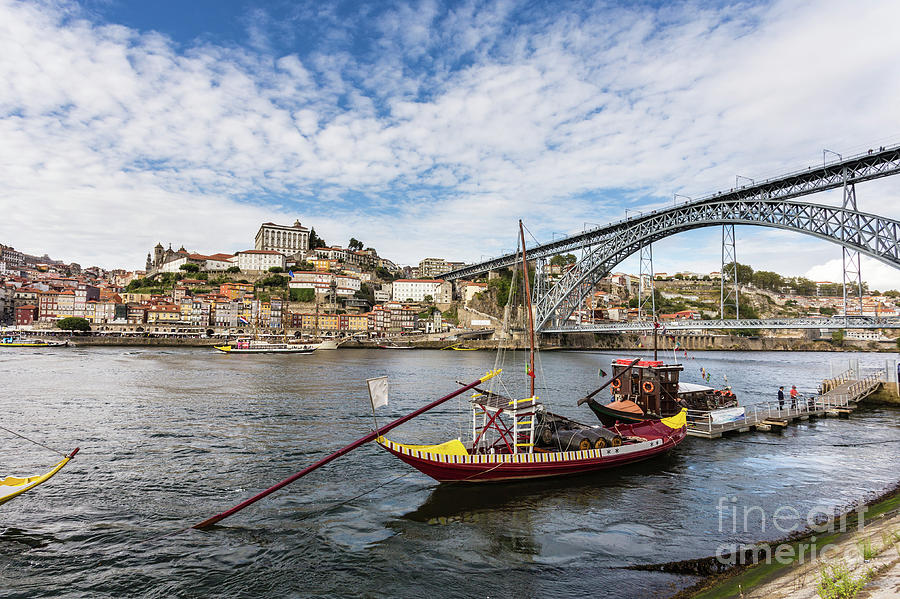 Porto cityscape on the Douro river Photograph by Didier Marti