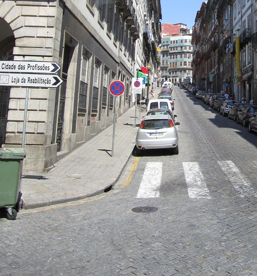 Porto Street Potugal Photograph by John Shiron