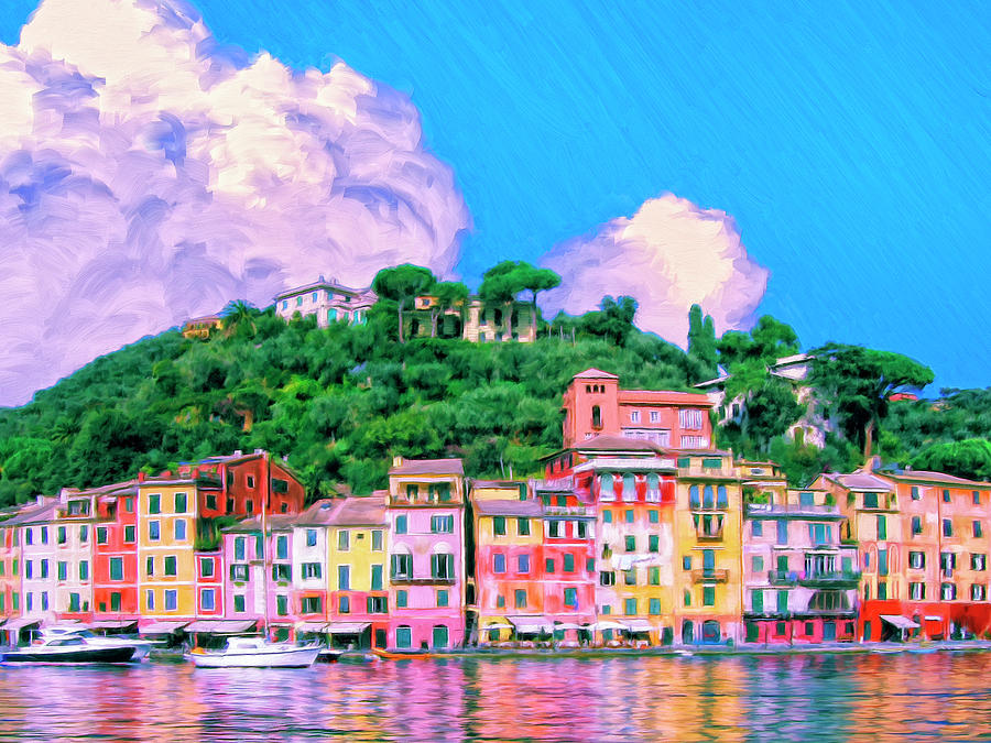 Portofino Painting by Dominic Piperata