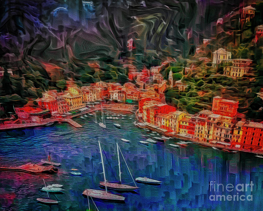 Portofino Digital Art by Edmund Nagele FRPS