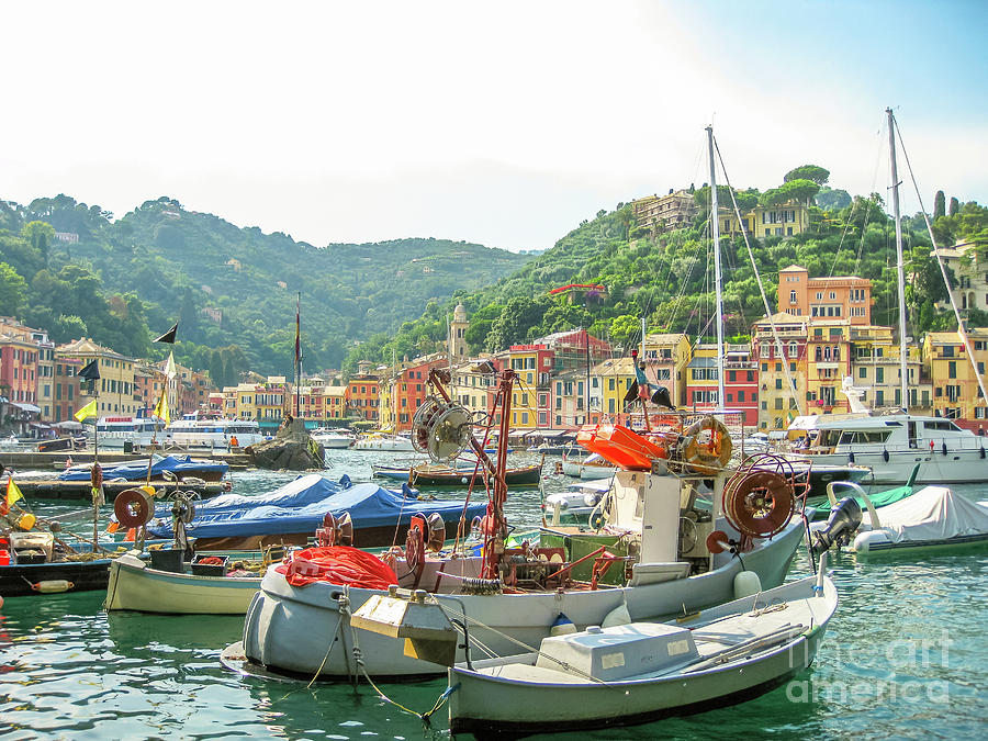 Portofino harbor Italy Photograph by Benny Marty