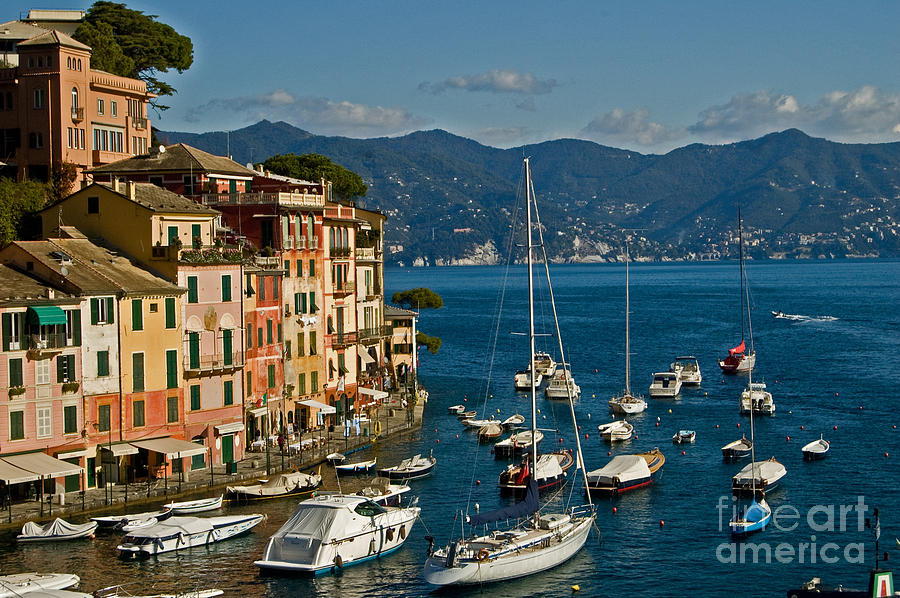 Boat Photograph - Portofino Italy by Allan Einhorn