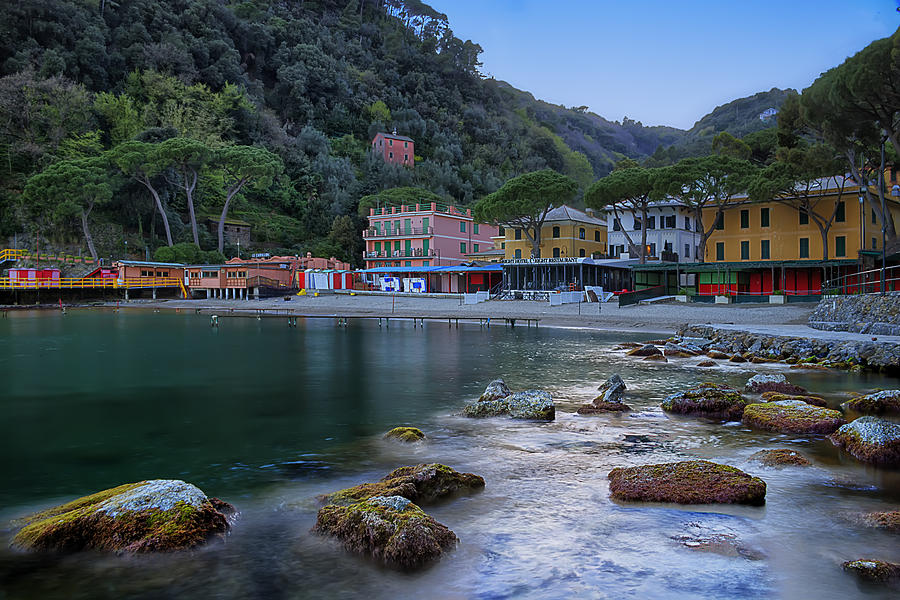 Portofino Photograph - Portofino Mills Valley With Paraggi Bay And Beach by Enrico Pelos