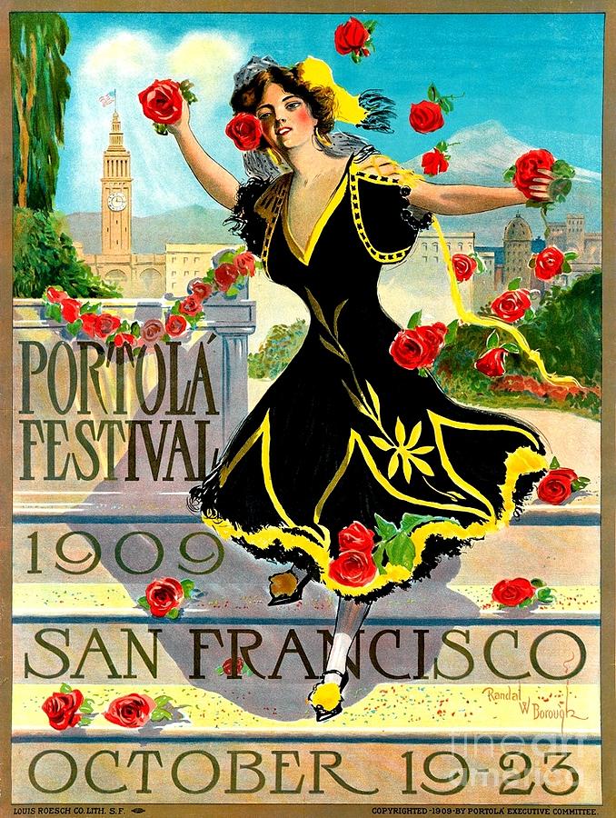 Portola Festival San Francisco 1909 Painting by Peter Ogden