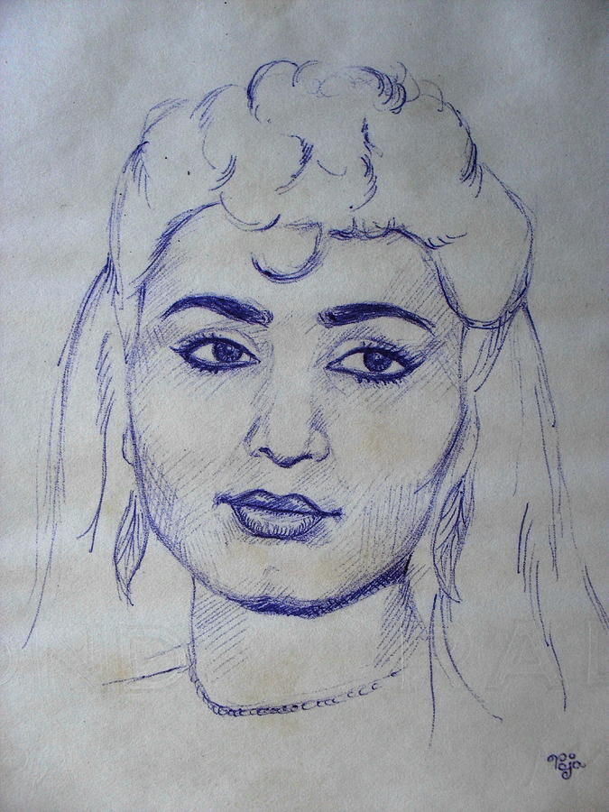 Portrait Drawing - Portrait 113 by Mohd Raza-ul Karim