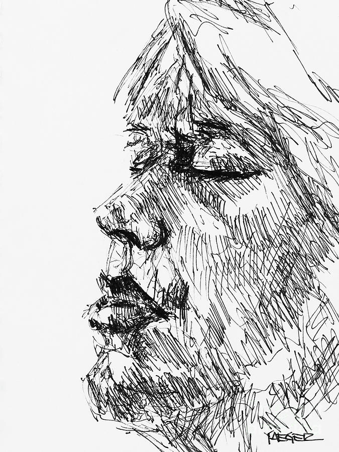 Portrait 2471 Drawing by Robert Yaeger
