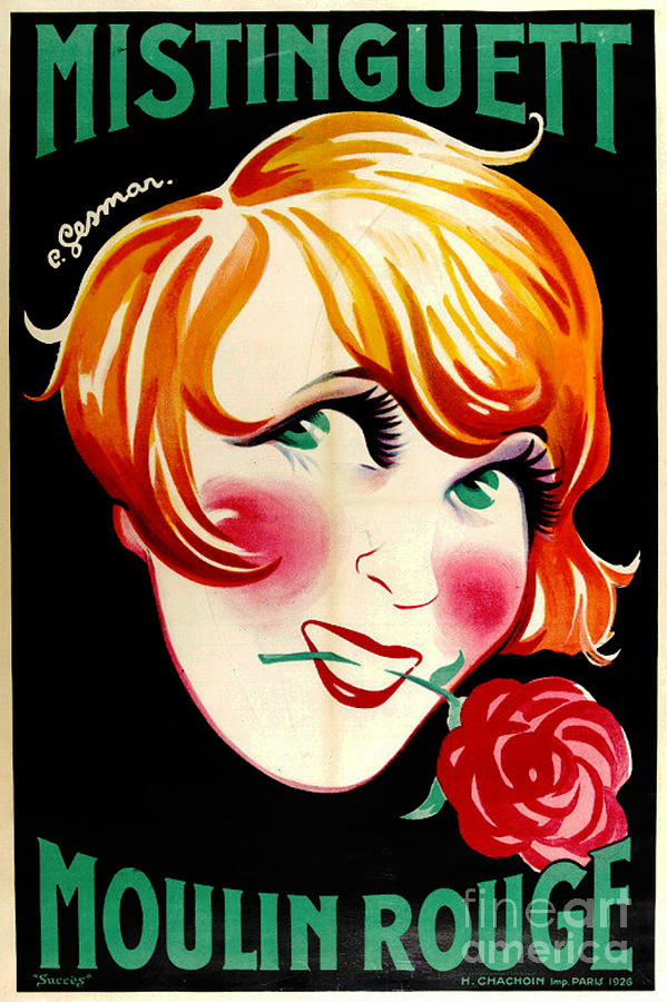 Portrait Actress Mistinguett 1926 Photograph by Padre Art