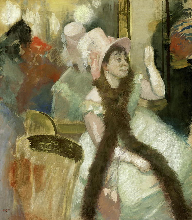 Edgar Degas Painting - Portrait after a Costume Ball by Edgar Degas