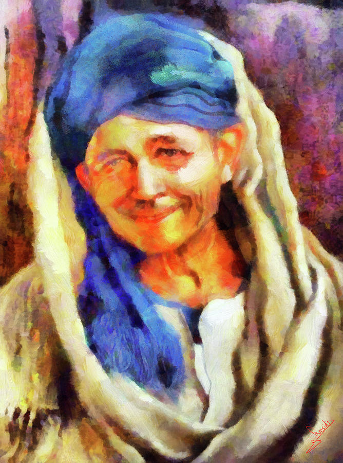 Portrait Arab 4 Painting by George Rossidis