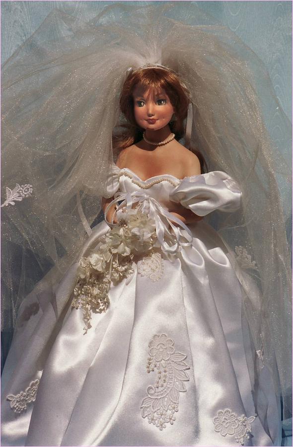 Doll Photograph - Portrait Bride Doll by Rosemary Babikan