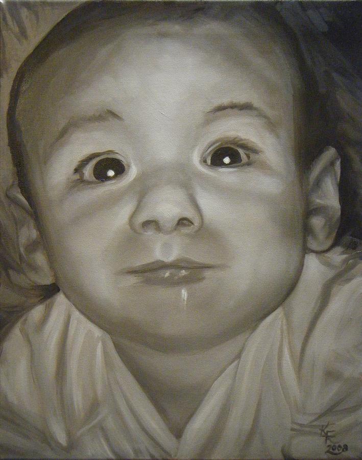 Portrait commission Painting by Katherine Huck Fernie Howard