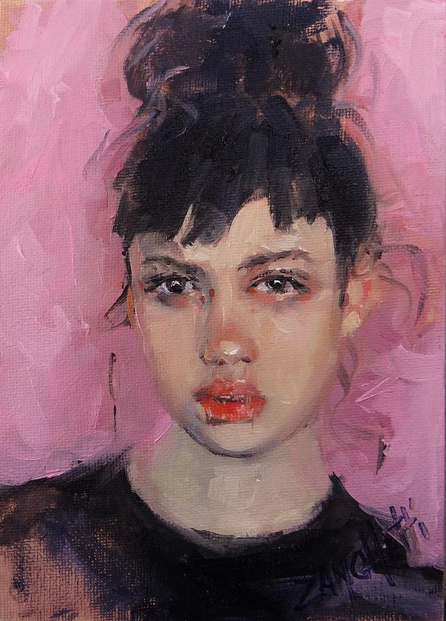 Portrait Demo Painting by Laura Lee Zanghetti