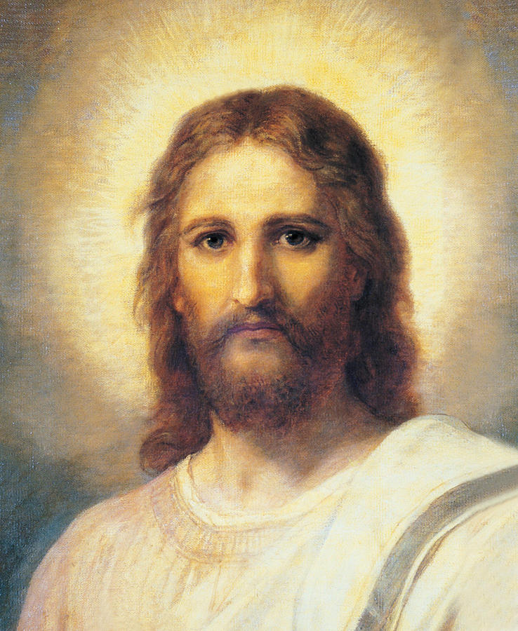 Portrait Of Jesus Christ Painting by Heinrich Hofmann