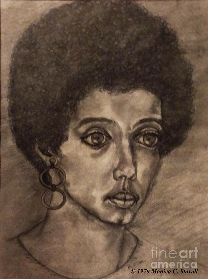Portrait Drawing by Monica C Stovall