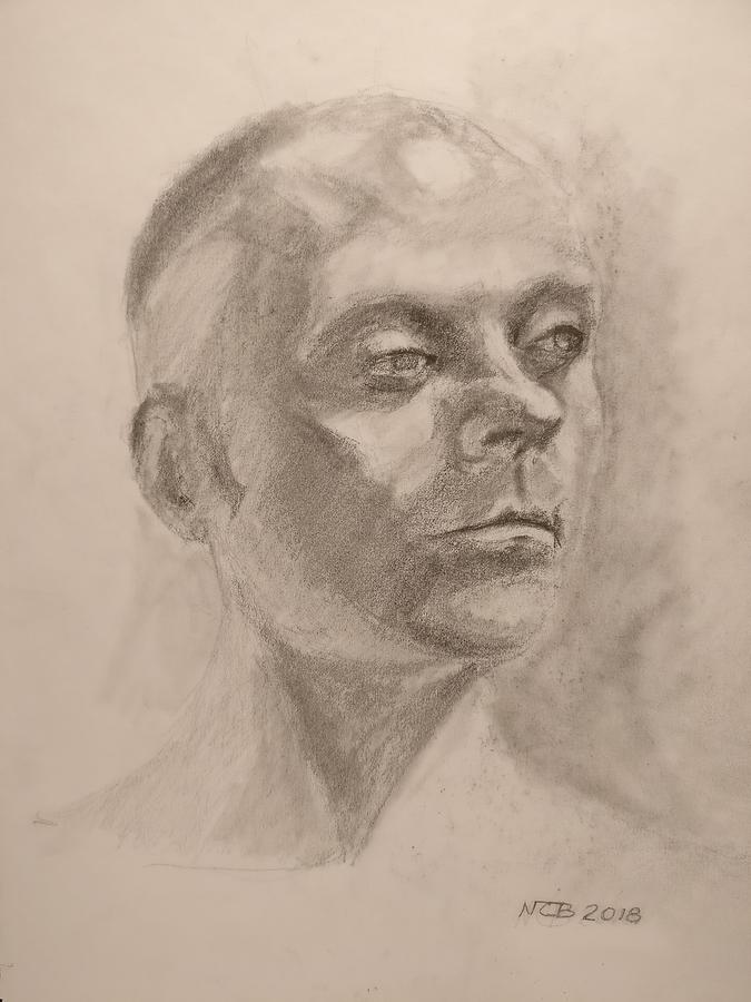 Portrait Drawing by Nicolas Bouteneff