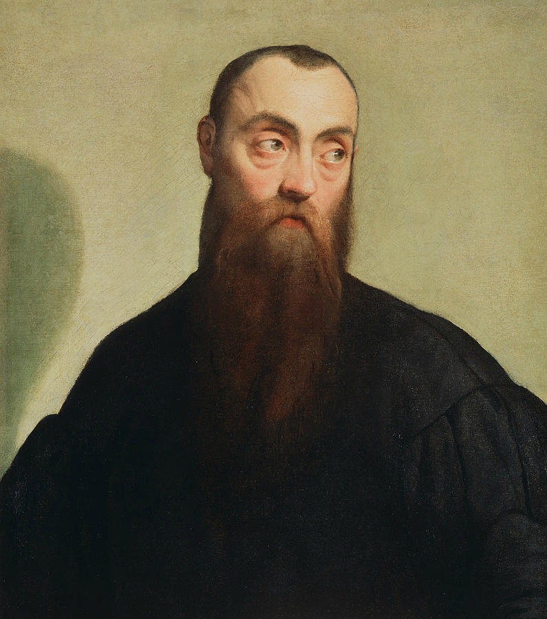 Jacopo Bassano Painting - Portrait of a Bearded Man by Jacopo Bassano