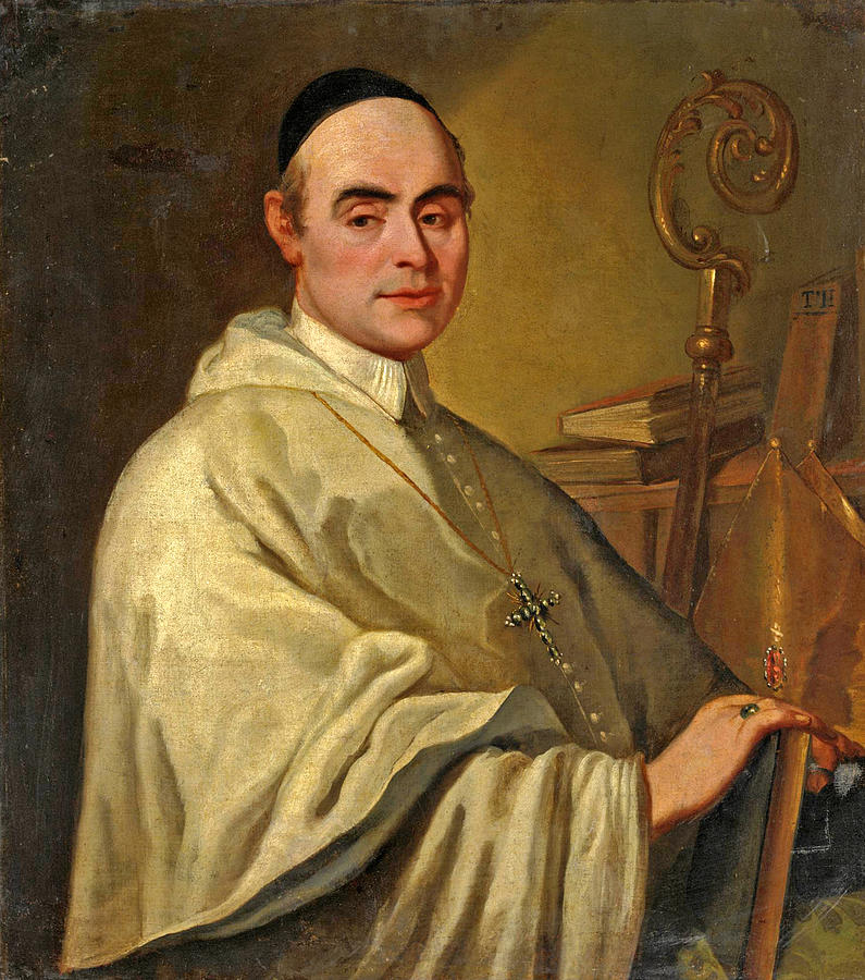 Portrait of a Bishop Painting by Gregorio Lazzarini