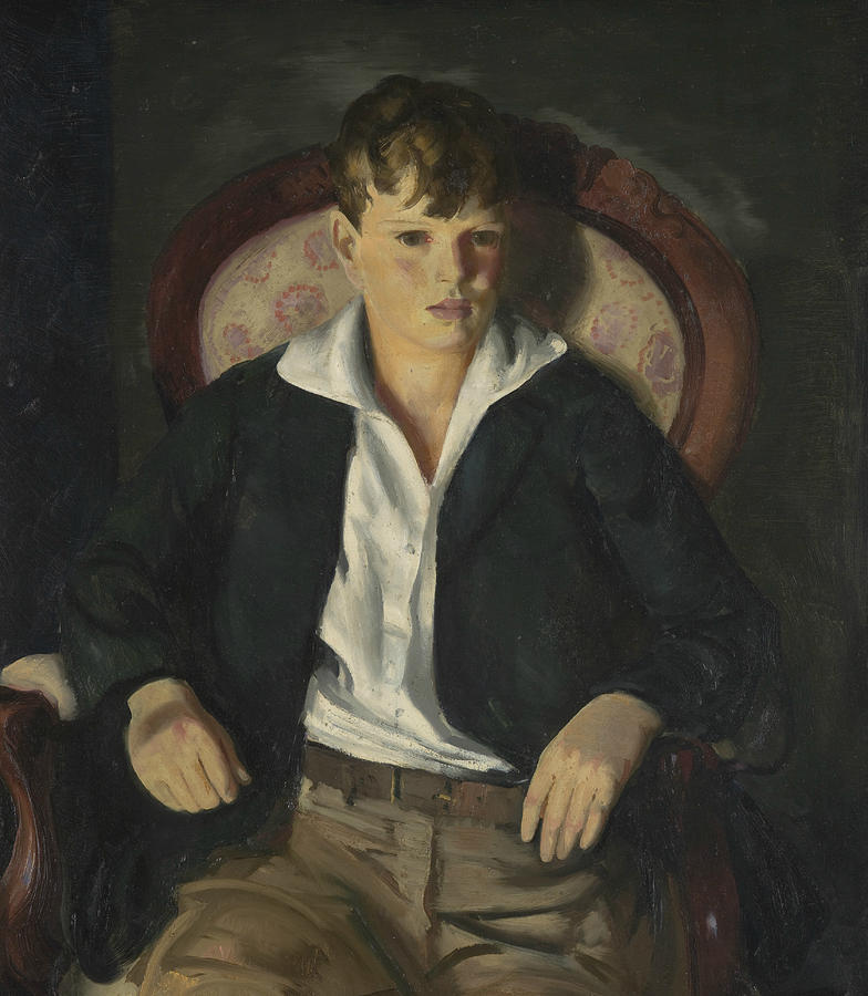Portrait of a Boy  Painting by George Bellows