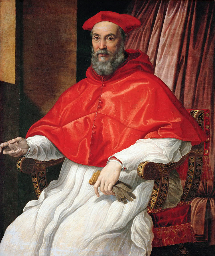 Portrait of a Cardinal Painting by Jacopo del Conte