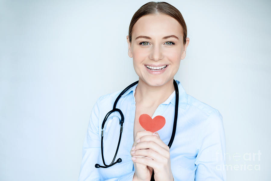 Portrait of a cardiologist doctor Photograph by Anna Om