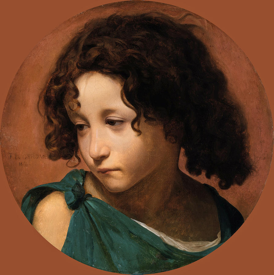 Portrait of a Child Painting by Jean-Leon Gerome