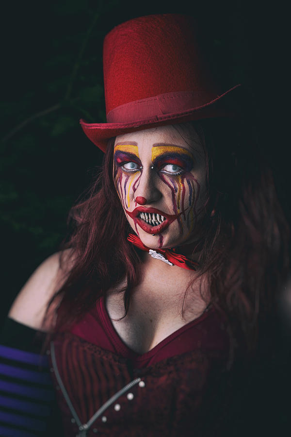 Portrait of a Clown Photograph by CJ Schmit