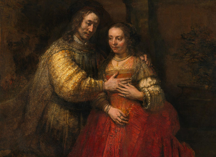 Portrait of a couple as figures from the Old Testament Painting by Rembrandt