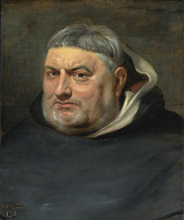 Portrait of a Dominican Friar Painting by Studio of Peter Paul Rubens