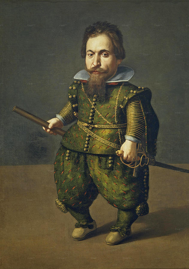 Portrait of a dwarf Painting by Juan van der Hamen y Leon