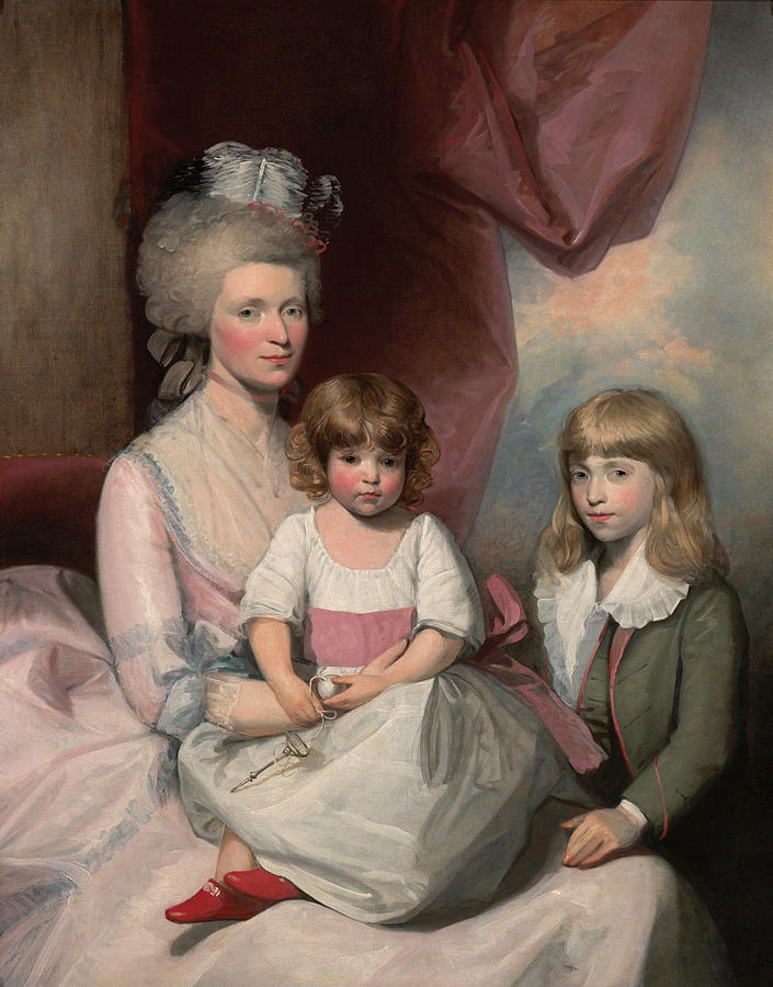 Gilbert Stuart Painting - Portrait of a Family by Gilbert Stuart