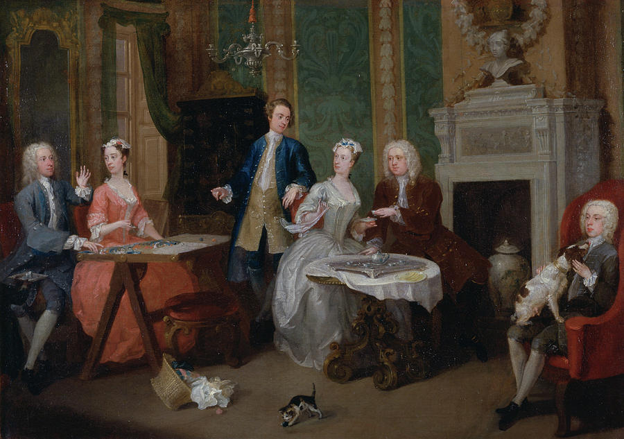 William Hogarth Painting - Portrait of a Family by William Hogarth