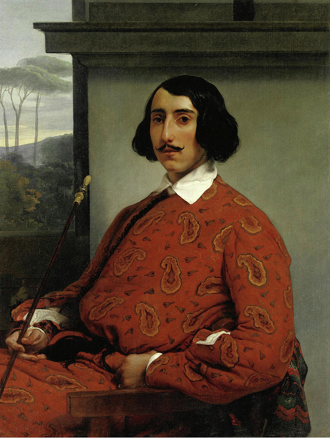 Portrait of a Gentleman. Duke Manolo Nunez Falco Painting by Francesco Hayez