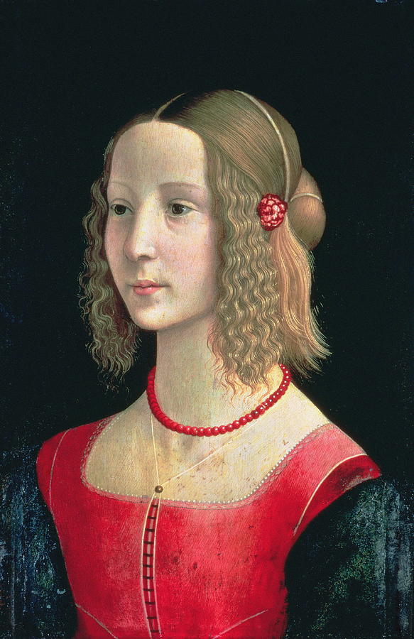 Portrait Of A Girl Painting by Domenico Ghirlandaio