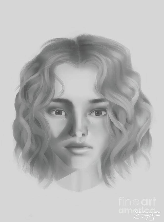 how to draw a girl with wavy hair