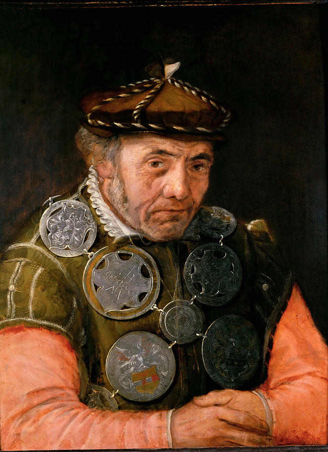 Portrait of a Guild Officer Painting by Frans Floris