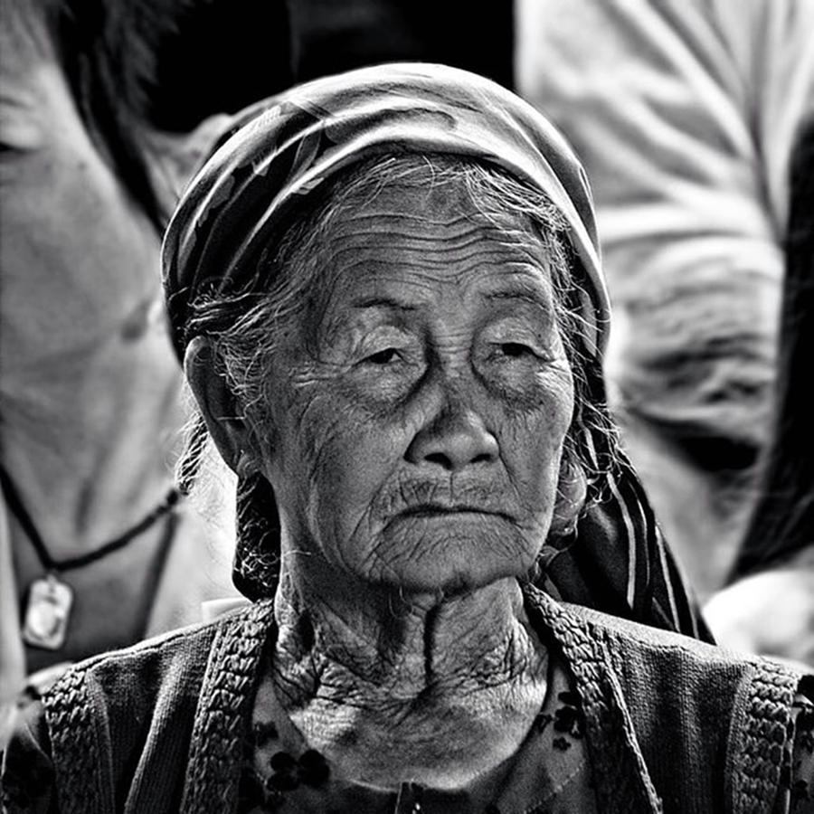 Blackandwhite Photograph - Portrait Of A Hanoian Woman by Jesper Staunstrup