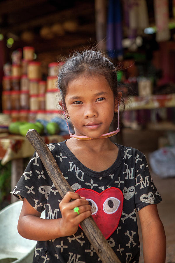 Portrait Of A Khmer Girl Cambodia Photograph By Art Phaneuf Fine