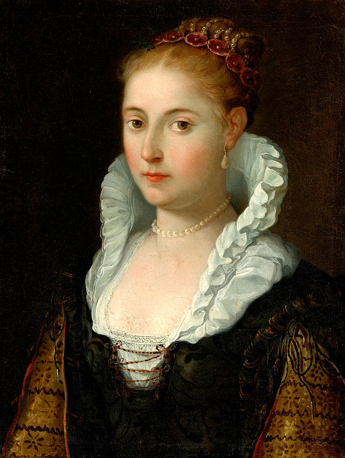 Portrait of a Lady Painting by Emilian School circa 1600
