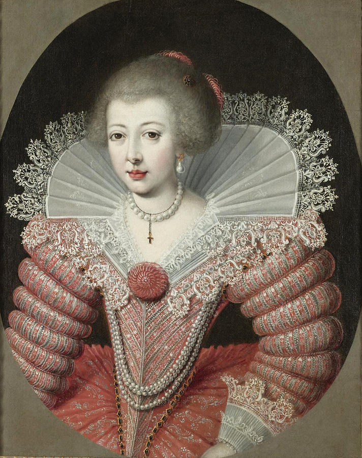 Portrait Of A Lady Painting By Marcus Gheeraerts The Younger