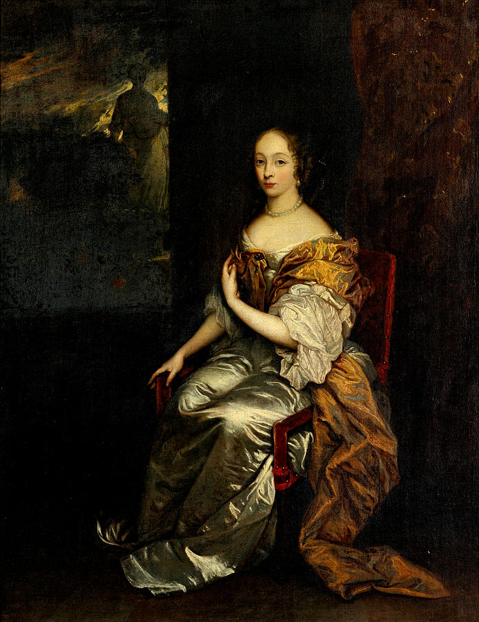 Portrait of a Lady Painting by Studio of Caspar Netscher