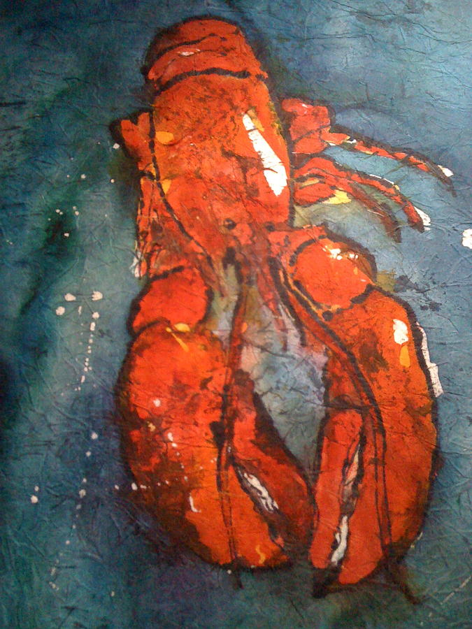Portrait of a Lobster Painting by Gloria Avner