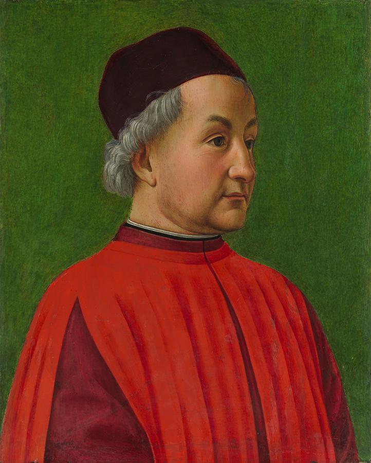Portrait of a Man, by Domenico Ghirlandaio Painting by Celestial Images