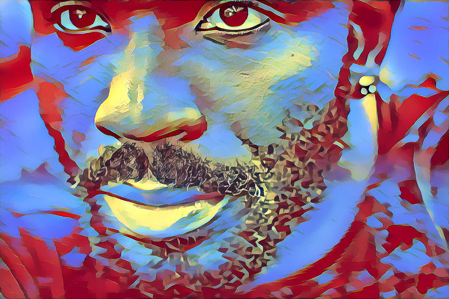 Portrait of a Man of Color Digital Art by Femina Photo Art By Maggie