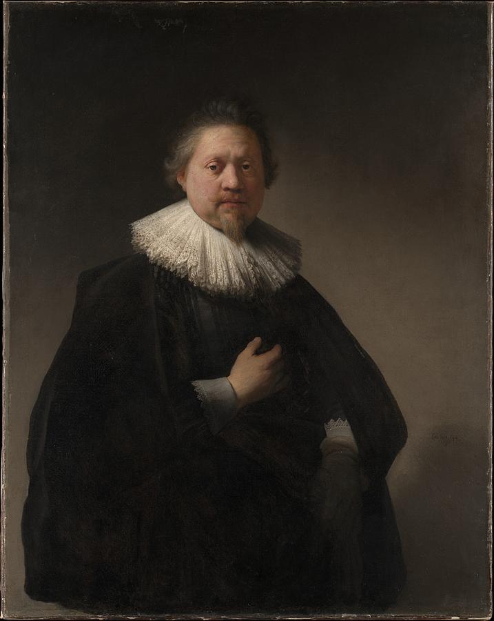 Portrait of a Man probably a Member of the Van Beresteyn Family Painting by Rembrandt