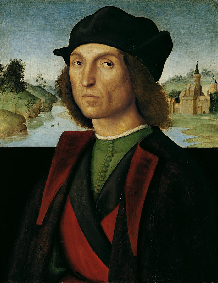 Portrait of a Man Painting by Raphael