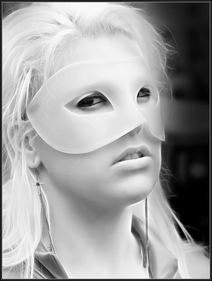 Portrait Of A Masked Heroine Photograph by Jon Volden