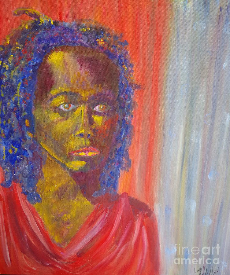 Portrait of a Model Painting by Linda McMillen - Pixels